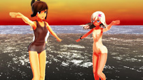 呂500伊401で千本桜　エロMMD　裸版　3Dアニメ動画